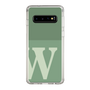 スリムプロテクションケース［ オリジナル - initial two tone - W green ］