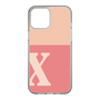 スリムプロテクションケース［ オリジナル - initial two tone - X pink ］
