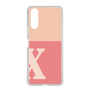 スリムプロテクションケース［ オリジナル - initial two tone - X pink ］