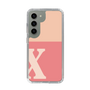 スリムプロテクションケース［ オリジナル - initial two tone - X pink ］