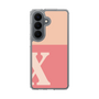 スリムプロテクションケース［ オリジナル - initial two tone - X pink ］