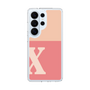 スリムプロテクションケース［ オリジナル - initial two tone - X pink ］