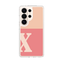 スリムプロテクションケース［ オリジナル - initial two tone - X pink ］