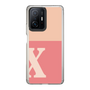 スリムプロテクションケース［ オリジナル - initial two tone - X pink ］