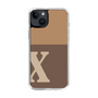 スリムプロテクションケース［ オリジナル - initial two tone - X brown ］