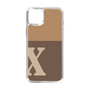 スリムプロテクションケース［ オリジナル - initial two tone - X brown ］