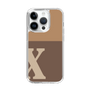 スリムプロテクションケース［ オリジナル - initial two tone - X brown ］