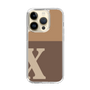 スリムプロテクションケース［ オリジナル - initial two tone - X brown ］