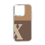 スリムプロテクションケース［ オリジナル - initial two tone - X brown ］