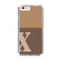 スリムプロテクションケース［ オリジナル - initial two tone - X brown ］