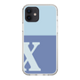 スリムプロテクションケース［ オリジナル - initial two tone - X blue ］