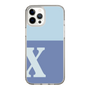 スリムプロテクションケース［ オリジナル - initial two tone - X blue ］