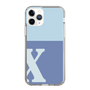 スリムプロテクションケース［ オリジナル - initial two tone - X blue ］