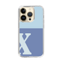 スリムプロテクションケース［ オリジナル - initial two tone - X blue ］