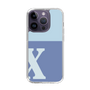 スリムプロテクションケース［ オリジナル - initial two tone - X blue ］