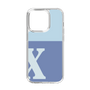 スリムプロテクションケース［ オリジナル - initial two tone - X blue ］
