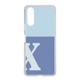 スリムプロテクションケース［ オリジナル - initial two tone - X blue ］