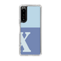 スリムプロテクションケース［ オリジナル - initial two tone - X blue ］