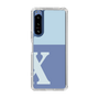 スリムプロテクションケース［ オリジナル - initial two tone - X blue ］