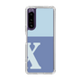 スリムプロテクションケース［ オリジナル - initial two tone - X blue ］