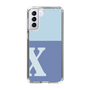 スリムプロテクションケース［ オリジナル - initial two tone - X blue ］