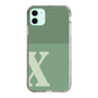 スリムプロテクションケース［ オリジナル - initial two tone - X green ］
