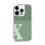 スリムプロテクションケース［ オリジナル - initial two tone - X green ］