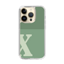 スリムプロテクションケース［ オリジナル - initial two tone - X green ］