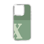 スリムプロテクションケース［ オリジナル - initial two tone - X green ］