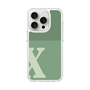 スリムプロテクションケース［ オリジナル - initial two tone - X green ］