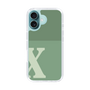 スリムプロテクションケース［ オリジナル - initial two tone - X green ］