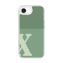 スリムプロテクションケース［ オリジナル - initial two tone - X green ］