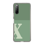スリムプロテクションケース［ オリジナル - initial two tone - X green ］