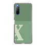 スリムプロテクションケース［ オリジナル - initial two tone - X green ］
