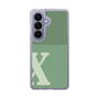 スリムプロテクションケース［ オリジナル - initial two tone - X green ］