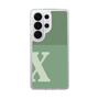 スリムプロテクションケース［ オリジナル - initial two tone - X green ］