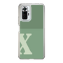 スリムプロテクションケース［ オリジナル - initial two tone - X green ］