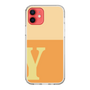 スリムプロテクションケース［ オリジナル - initial two tone - Y orange ］