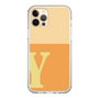 スリムプロテクションケース［ オリジナル - initial two tone - Y orange ］
