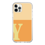 スリムプロテクションケース［ オリジナル - initial two tone - Y orange ］