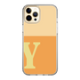 スリムプロテクションケース［ オリジナル - initial two tone - Y orange ］