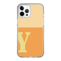 スリムプロテクションケース［ オリジナル - initial two tone - Y orange ］