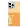 スリムプロテクションケース［ オリジナル - initial two tone - Y orange ］