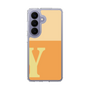 スリムプロテクションケース［ オリジナル - initial two tone - Y orange ］