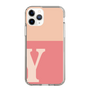 スリムプロテクションケース［ オリジナル - initial two tone - Y pink ］