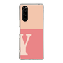 スリムプロテクションケース［ オリジナル - initial two tone - Y pink ］
