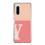 スリムプロテクションケース［ オリジナル - initial two tone - Y pink ］