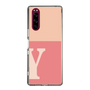 スリムプロテクションケース［ オリジナル - initial two tone - Y pink ］
