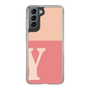 スリムプロテクションケース［ オリジナル - initial two tone - Y pink ］