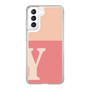 スリムプロテクションケース［ オリジナル - initial two tone - Y pink ］